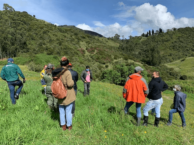 Visita predios Tabio - proyecto Polinizadores
